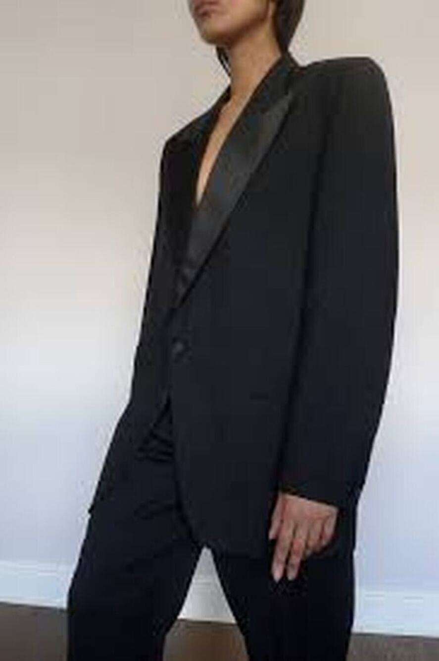 Vintage  Louis Féraud Tuxedo Wool Blazer SZ 10